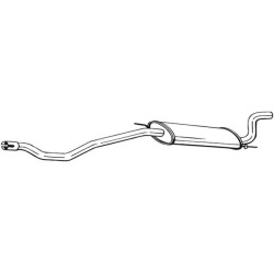 Silencieux d'échappement Arrière Pour VW California T4 Camper 028253609B