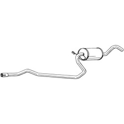 Silencieux d'échappement Central Pour Ford 6189447 6872592 6990381 6990383
