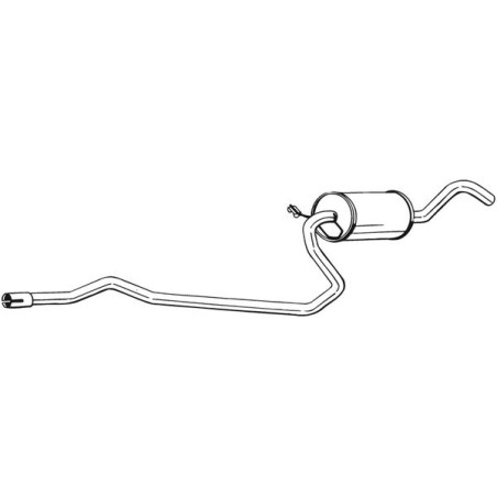 Silencieux d'échappement Central Pour Ford 6189447 6872592 6990381 6990383