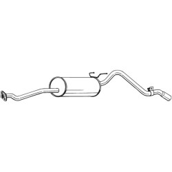 Silencieux d'échappement Arrière Pour VW Taro Toyota Hilux V Pick-up