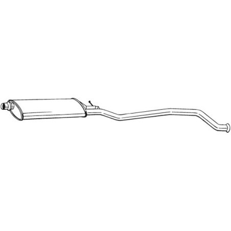 Silencieux d'échappement Central Pour Peugeot 406 171758 171784