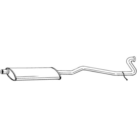 Silencieux d'échappement Central Pour Peugeot 406 171761 171786