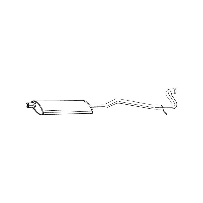 Silencieux d'échappement Central Pour Peugeot 406 171761 171786