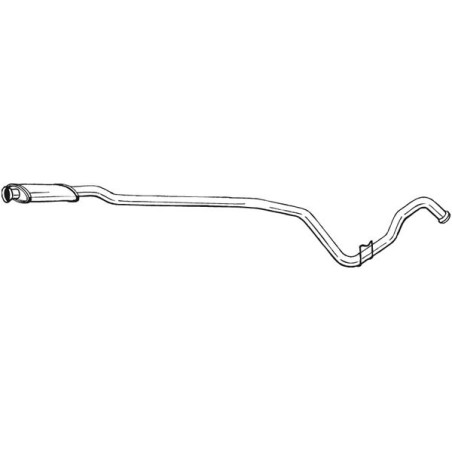 Silencieux d'échappement Central Pour Renault 7700812791
