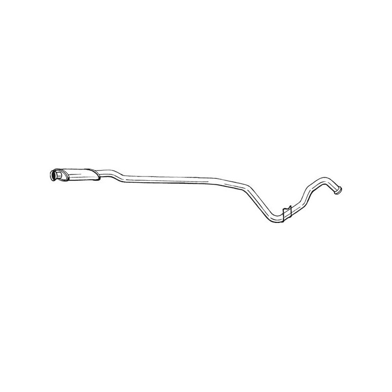 Silencieux d'échappement Central Pour Renault 7700812791