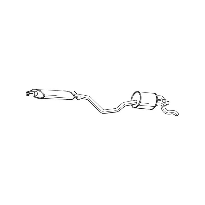 Silencieux d'échappement Arrière Pour Fiat Punto 46444035 7781515