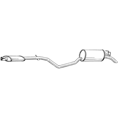 Silencieux d'échappement Arrière Pour Fiat Punto Van 46454339 46472293 7735376