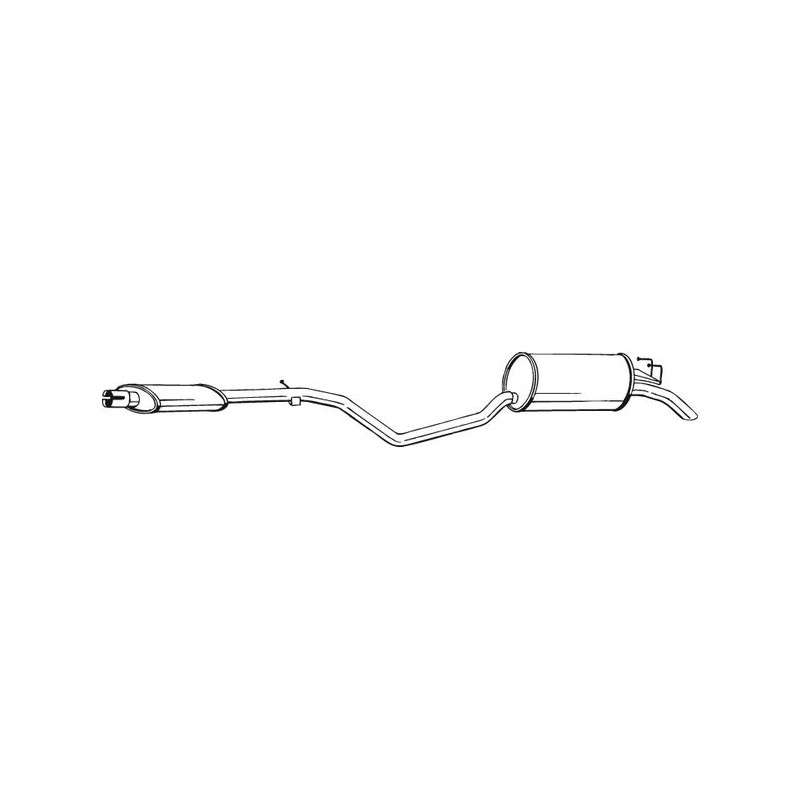 Silencieux d'échappement Arrière Pour Fiat Punto Van 46454339 46472293 7735376