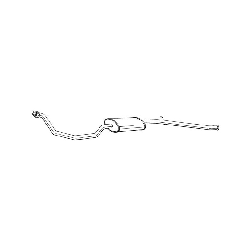 Silencieux d'échappement Central Pour Peugeot 205 II 172856