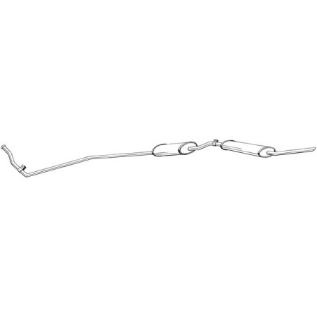 Silencieux d'échappement Central Pour Austin Mini AN374J GEX154 GEX177 GEX189