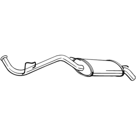 Silencieux d'échappement Arrière Pour Renault Clio I 7700797694