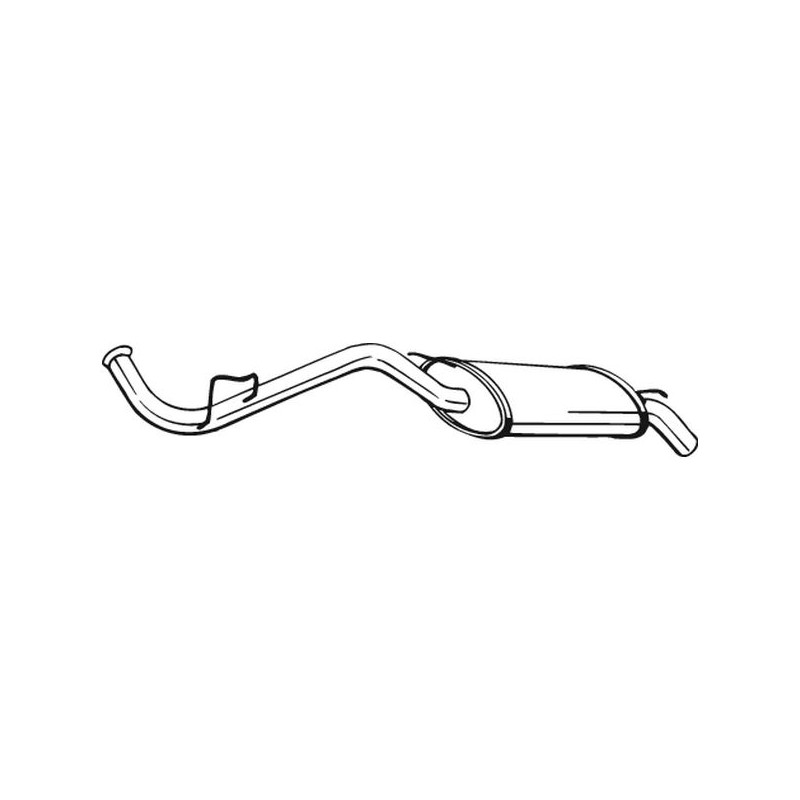 Silencieux d'échappement Arrière Pour Renault Clio I 7700797694