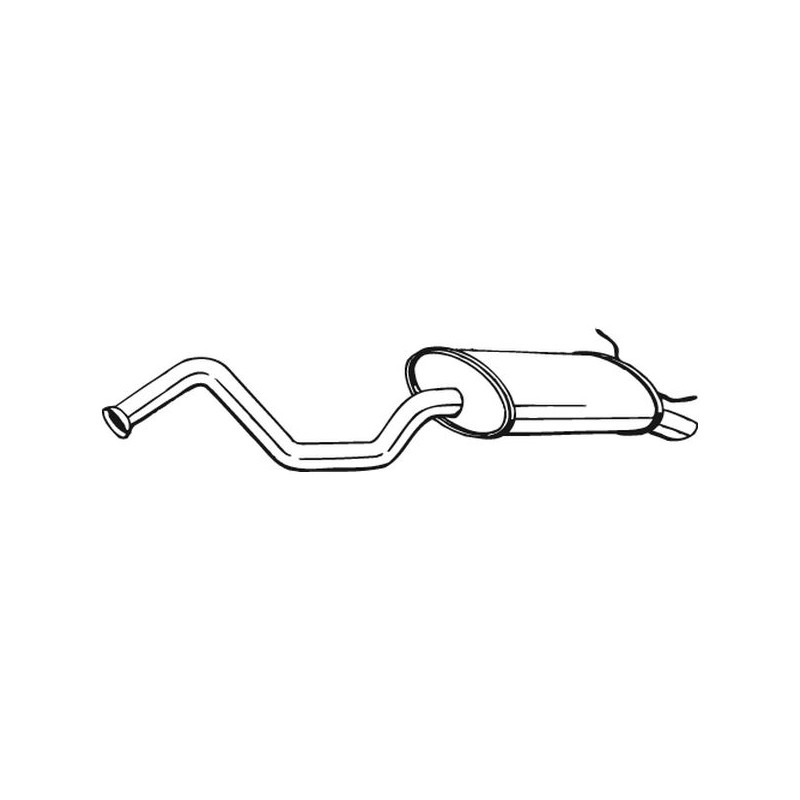 Silencieux d'échappement Arrière Pour Renault Laguna I Grandtour 7700425696