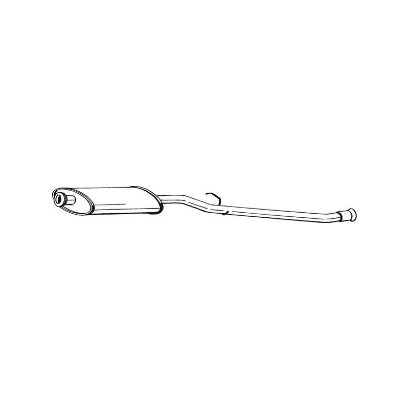 Silencieux d'échappement Central Pour Peugeot 205 I II 172847