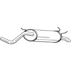 Silencieux d'échappement Arrière Pour Renault Megane I Classic 7700844703