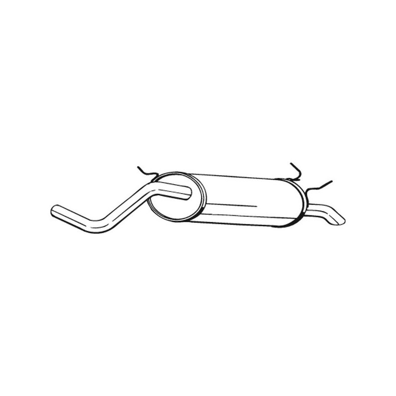 Silencieux d'échappement Arrière Pour Renault Megane I Classic 7700844703
