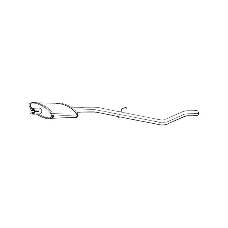 Silencieux d'échappement Central Pour Peugeot 205 I II 172823
