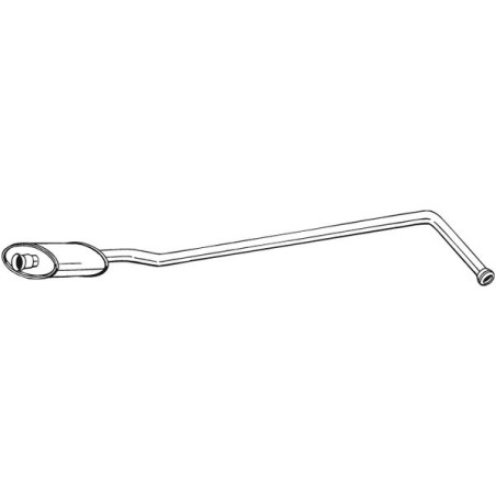 Silencieux d'échappement Central Pour Renault Clio I 7700797711