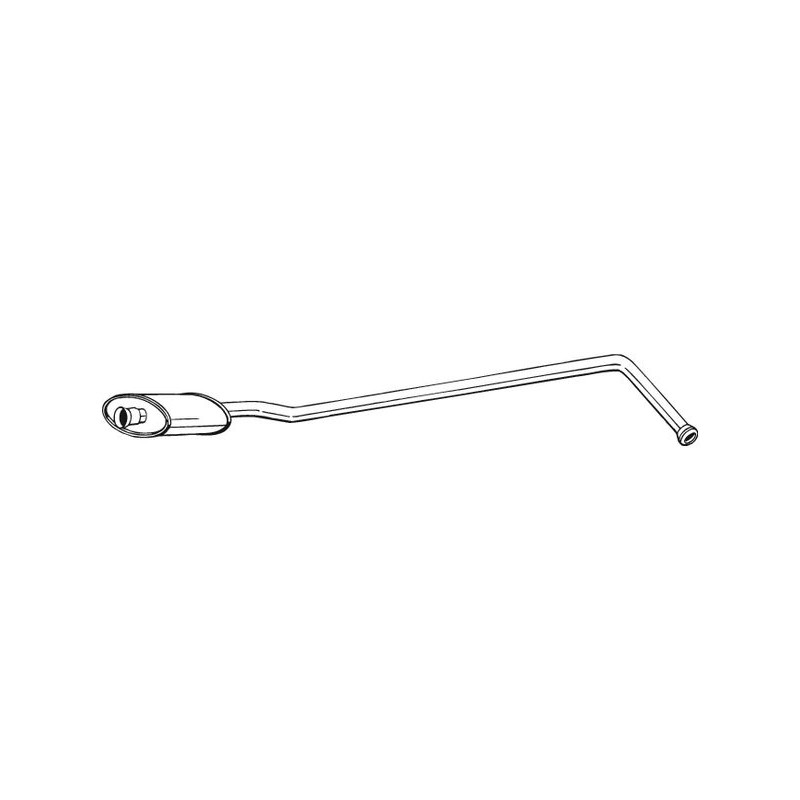 Silencieux d'échappement Central Pour Renault Clio I 7700797711