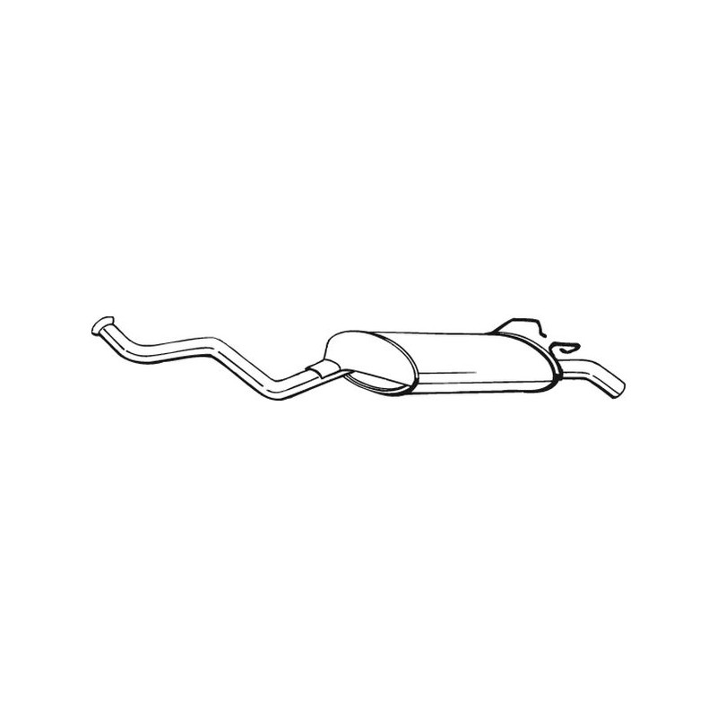 Silencieux d'échappement Arrière Pour Renault 19 I Cabriolet II 7700819879