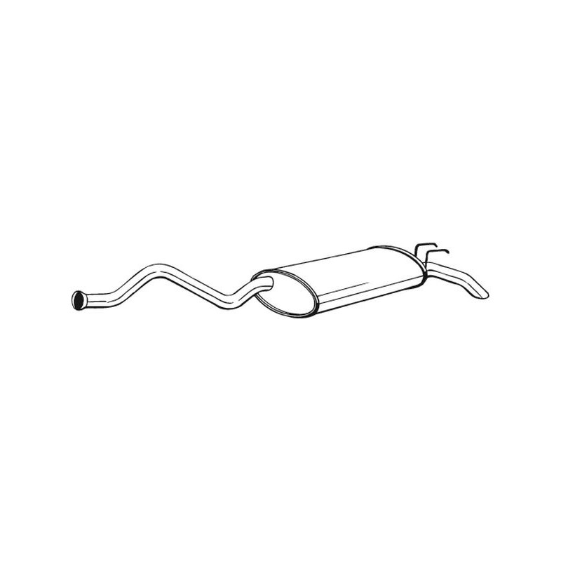 Silencieux d'échappement Arrière Pour Renault 21 7700769595 7700769596