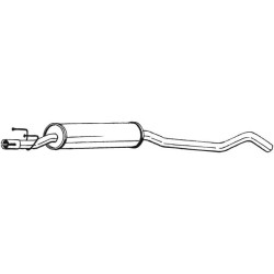 Silencieux d'échappement Central Pour Opel Tigra Vauxhall Corsa MK I (B)