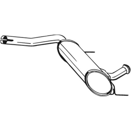 Silencieux d'échappement Central Pour Renault Laguna I Grandtour 7700423680