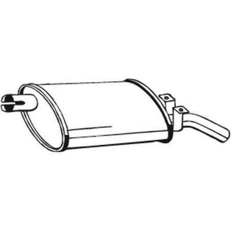 Silencieux d'échappement Arrière Pour Renault 5 7700669053 7700690211