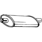 Silencieux d'échappement Central Pour Renault 5000390734 7700665142