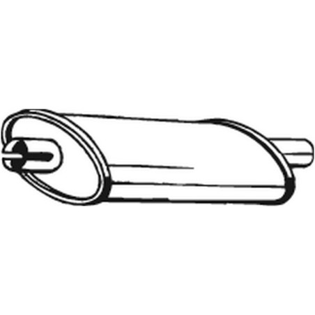 Silencieux d'échappement Central Pour Renault 5000390734 7700665142