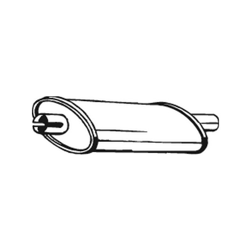 Silencieux d'échappement Central Pour Renault 5000390734 7700665142