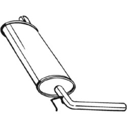 Silencieux d'échappement Arrière Pour Renault 7700704608
