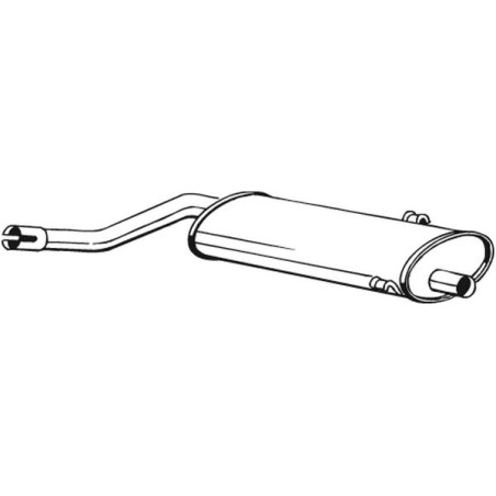 Silencieux d'échappement Central Pour Saab 900 I Combi 8822280 9349192