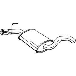Silencieux d'échappement Central Pour VW Golf III Cabriolet IV Vento 1H0253409B