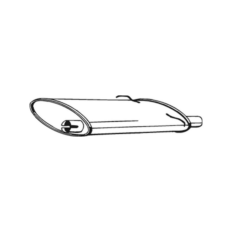 Silencieux d'échappement Arrière Pour Volvo 740 Kombi 760 940 II 1357068