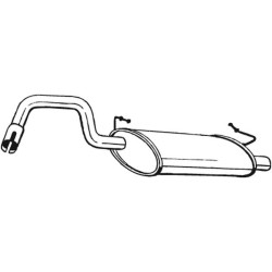 Silencieux d'échappement Arrière Pour Volvo 440 K 460 L 3467139 3467680