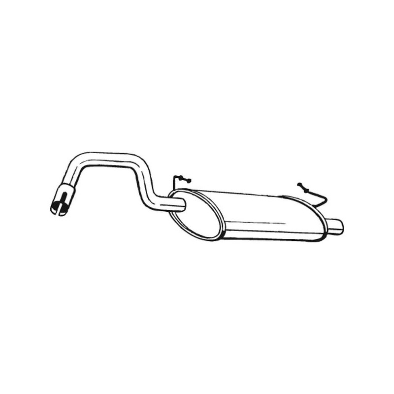 Silencieux d'échappement Arrière Pour Volvo 440 K 460 L 3467139 3467680
