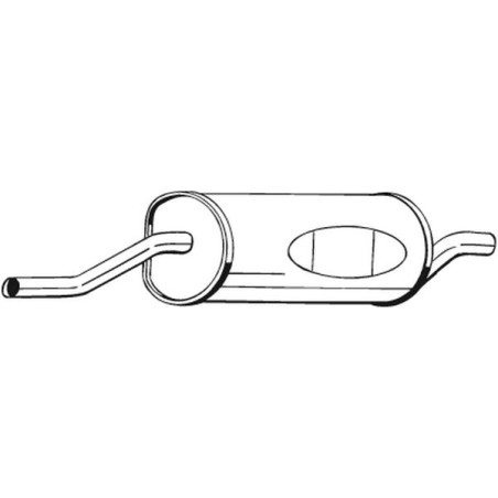 Silencieux d'échappement Arrière Pour BMW 5 18121175747