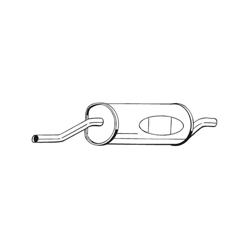 Silencieux d'échappement Arrière Pour BMW 5 18121175747
