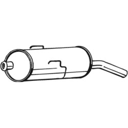 Silencieux d'échappement Arrière Pour Peugeot 172609