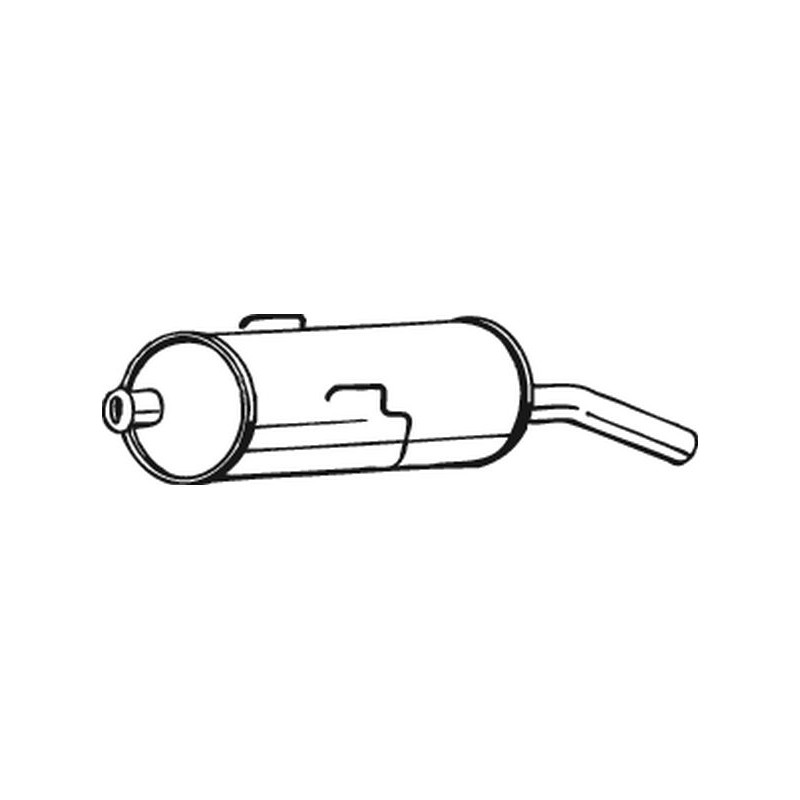 Silencieux d'échappement Arrière Pour Peugeot 172609