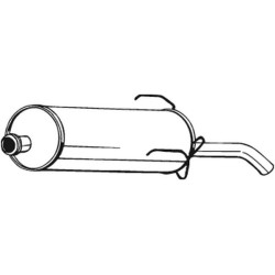 Silencieux d'échappement Arrière Pour Peugeot 172617 172666
