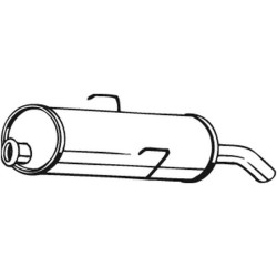 Silencieux d'échappement Arrière Pour Peugeot 172634 172650 172669