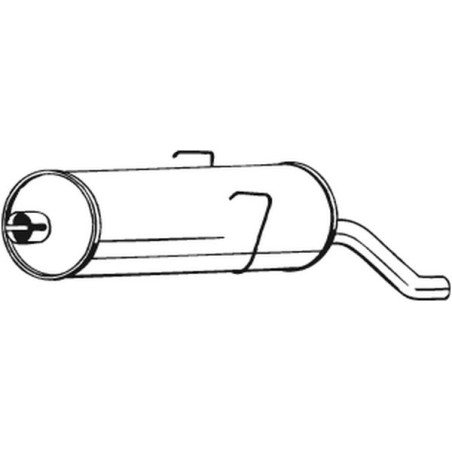 Silencieux d'échappement Arrière Pour Peugeot 205 I II 172594