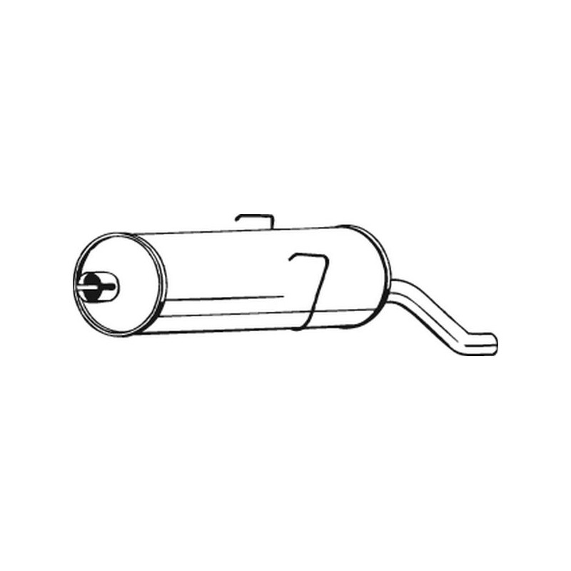 Silencieux d'échappement Arrière Pour Peugeot 205 I II 172594