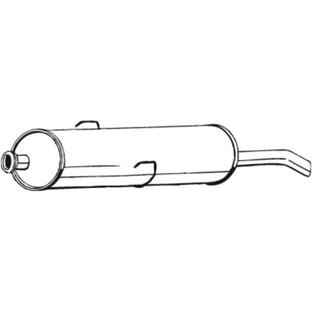 Silencieux d'échappement Arrière Pour Peugeot J9 172610 172667