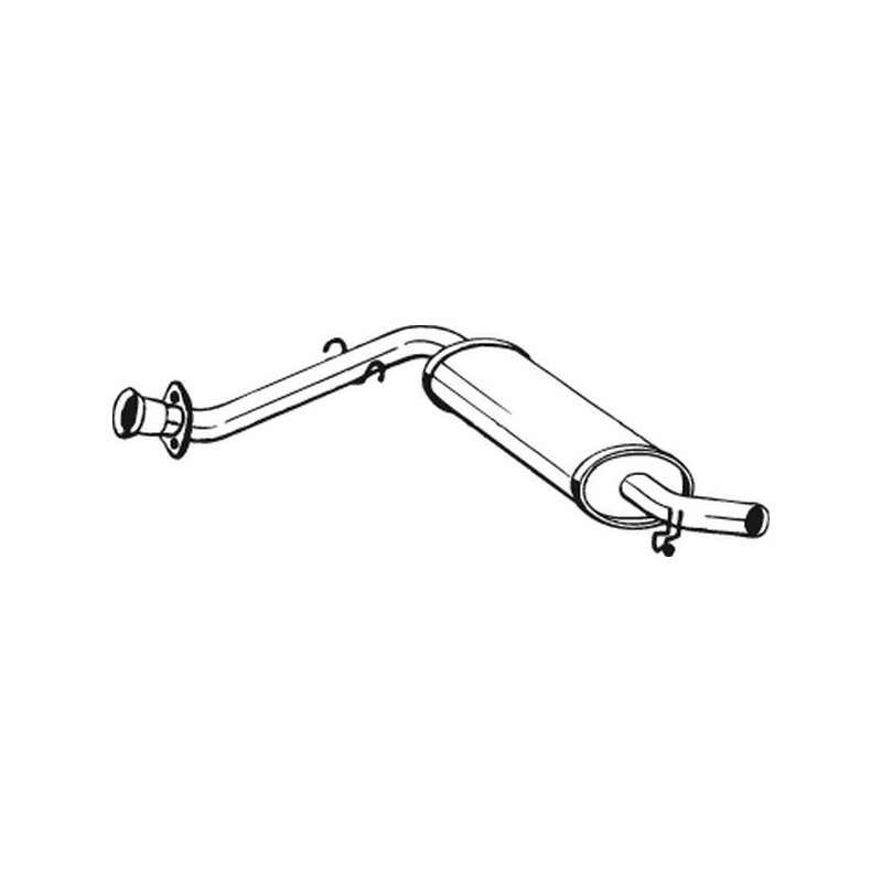 Silencieux d'échappement Avant Pour Renault 25 7700752517 7700780032