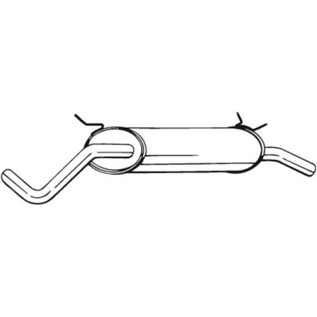 Silencieux d'échappement Arrière Pour Renault Megane I Cabriolet 7700425712