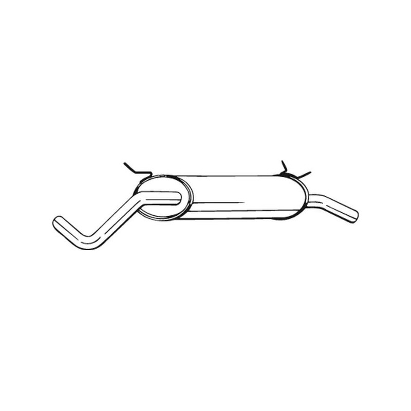 Silencieux d'échappement Arrière Pour Renault Megane I Cabriolet 7700425712