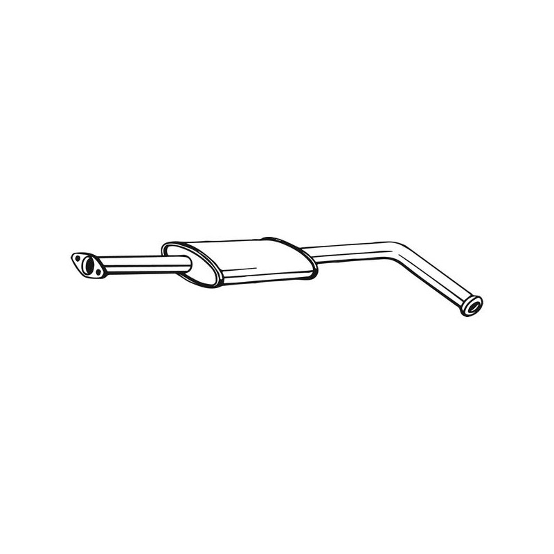 Silencieux d'échappement Central Pour Renault Clio I 6001025873 7700417841
